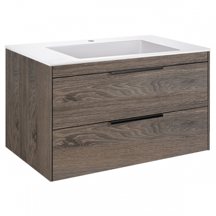 Тумба под раковину Vincea Chiara 80 VMC-2C2800RO R.Oak подвесная, с ящиками
