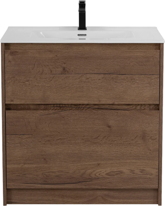 Тумба для комплекта BelBagno Kraft 39 80 напольная, rovere tabacco, матовая, с ящиками