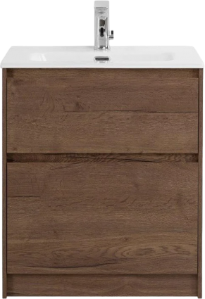 Тумба с раковиной BelBagno Kraft 39 50 напольная, rovere tabacco, матовая, с ящиками