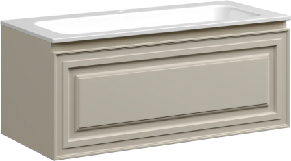 Тумба для комплекта Sancos Very 100 beige soft подвесная, матовая