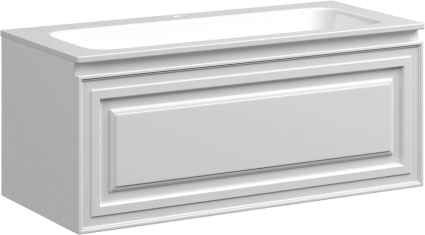 Тумба для комплекта Sancos Very 100 bianco подвесная, матовая