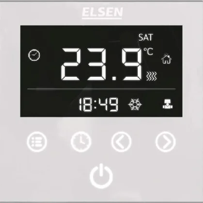 Терморегулятор Elsen EKA.01.01W для естественной конвекции, белый, от +5 до +45 °C