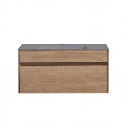 Тумба c раковиной Vincea Chiara 100 N.Oak подвесная, с ящиками