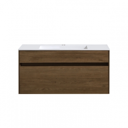 Тумба c раковиной Vincea Chiara 100 T.Oak подвесная, с ящиками