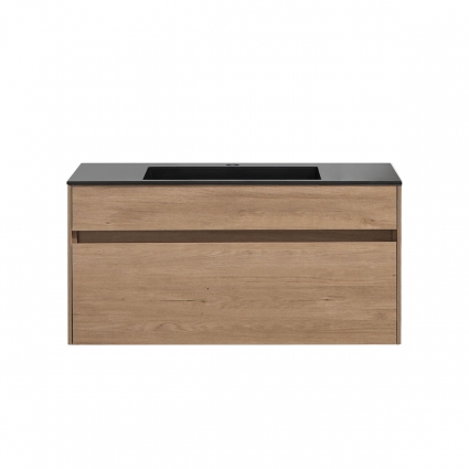 Тумба c раковиной Vincea Chiara 100 N.Oak подвесная, с ящиками