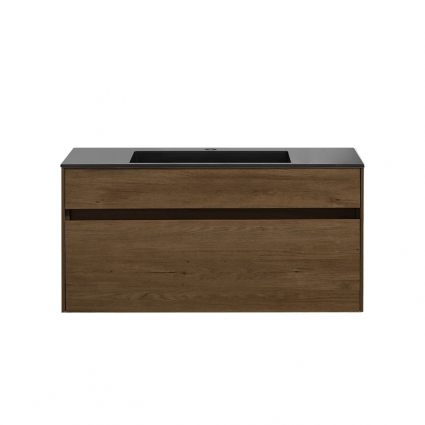 Тумба c раковиной Vincea Chiara 100 T.Oak подвесная, с ящиками