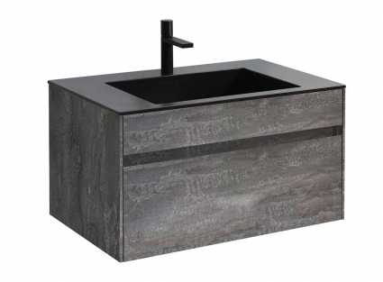 Тумба c раковиной Vincea Chiara 80 G.Stone подвесная, с ящиками