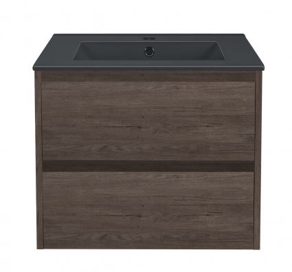 Тумба c раковиной Vincea Gio 60 R.Oak подвесная, с ящиками