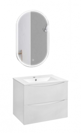 Мебель для ванной Vincea Mia 70 G.White подвесная, с ящиками