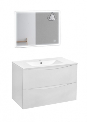 Мебель для ванной Vincea Mia 75 G.White подвесная, с ящиками