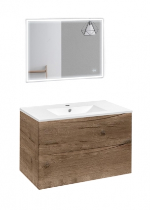 Мебель для ванной Vincea Mia 90 V.Oak подвесная, с ящиками