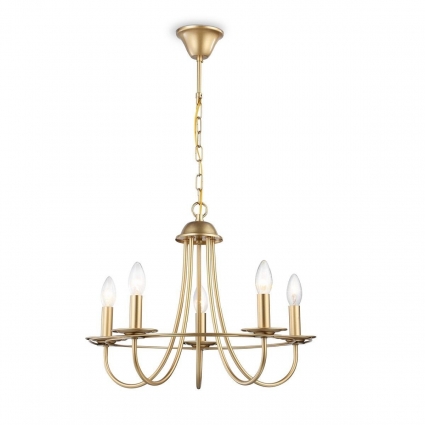 Подвесная люстра Ambrella light Traditional Modern TR9615 цвет золотой, мощность 200 Вт