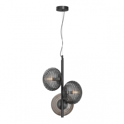 Подвесная люстра Maytoni Reels MOD268PL-03B в современном стиле, цвет дымчатый