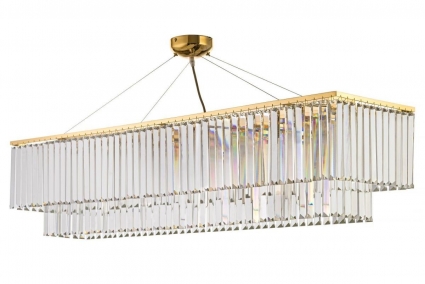 Подвесная люстра Arti Lampadari Enio E 1.5.120x30.101 GP в стиле модерн, цвет золотой