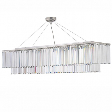 Подвесная люстра Arti Lampadari Enio E 1.5.120X30.101 NP в стиле модерн, цвет никель