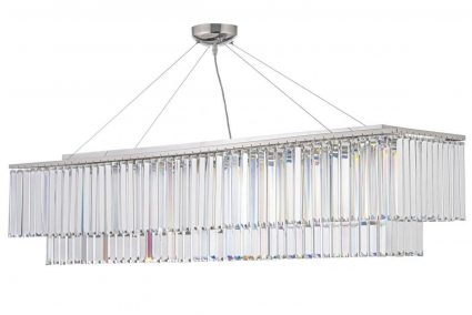 Подвесная люстра Arti Lampadari Enio E 1.5.120X30.101 NP в стиле модерн, цвет никель