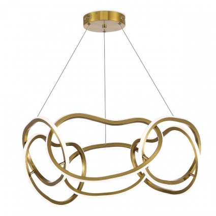 Подвесная светодиодная люстра ST Luce Abra SL6505.203.63 в стиле модерн, цвет золотой
