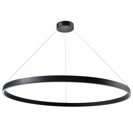 Подвесная светодиодная люстра Lightstar Saturno 748057 цвет черный, мощность 75 Вт