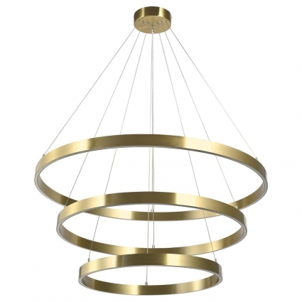 Подвесная светодиодная люстра Lightstar Saturno 748223 цвет золотой, мощность 132 Вт