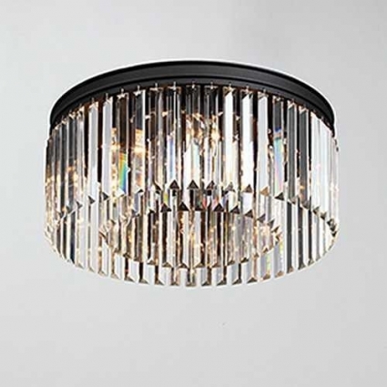 Потолочная люстра Vitaluce V5180-1/8PL в современном стиле, цвет черный, мощность 320 Вт