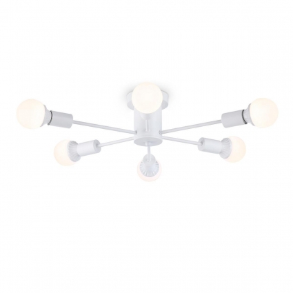 Потолочная люстра Ambrella light Traditional Loft TR80401 в стиле лофт, цвет белый