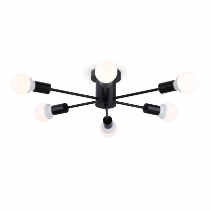 Потолочная люстра Ambrella light Traditional Loft TR80402 в стиле лофт, цвет черный