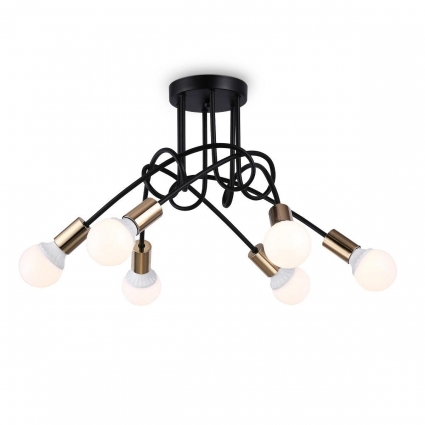 Потолочная люстра Ambrella light Traditional Loft TR80419 в стиле лофт, цвет черный