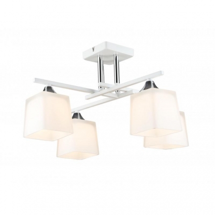 Потолочная люстра IMEX MD.5985-4-S-WH+CH в стиле модерн, цвет матовый
