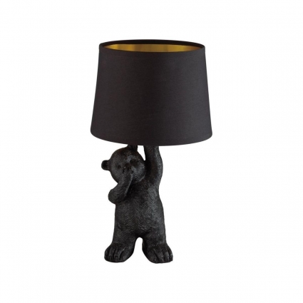 Настольная лампа Lumion Moderni Bear 5662/1T в стиле кантри, цвет черный