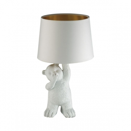 Настольная лампа Lumion Moderni Bear 5663/1T в стиле кантри, цвет белый