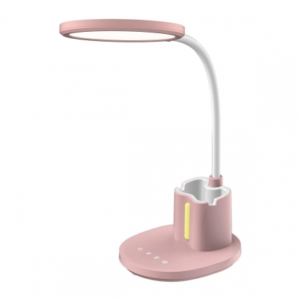Настольная светодиодная лампа Uniel ULM-D150 15W/3000-6500K/DIM Pink UL-00011293 в стиле Хай-тек, цвет розовый