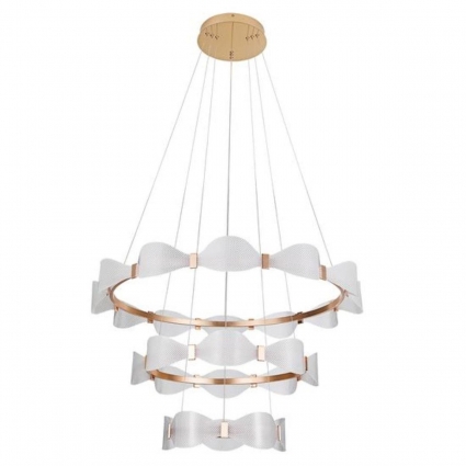 Подвесной светодиодный светильник Arte Lamp Grace A1868SP-3PB в стиле модерн, цвет латунь