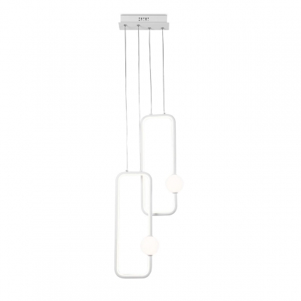 Подвесной светодиодный светильник Ambrella light Comfort LineTech FL66365 в стиле Хай-тек, цвет белый