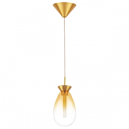 Подвесной светодиодный светильник Lightstar Colore 805113 в стиле арт-деко, цвет янтарный
