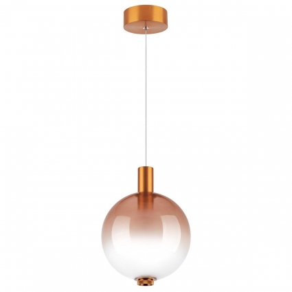 Подвесной светодиодный светильник Lightstar Colore 805402 в стиле арт-деко, цвет коньячный