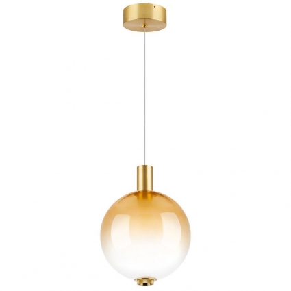 Подвесной светодиодный светильник Lightstar Colore 805403 в стиле арт-деко, цвет янтарный