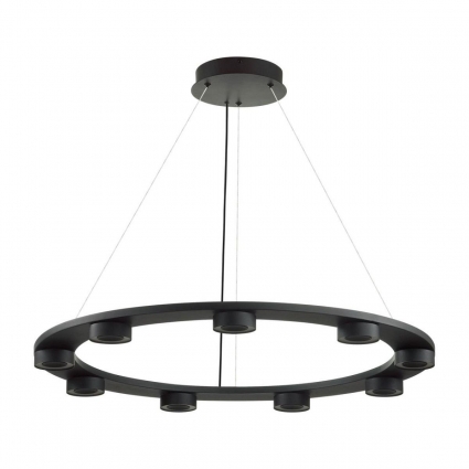 Подвесной светодиодный светильник Odeon Light Hightech Turman 6631/75L в стиле Хай-тек, цвет черный
