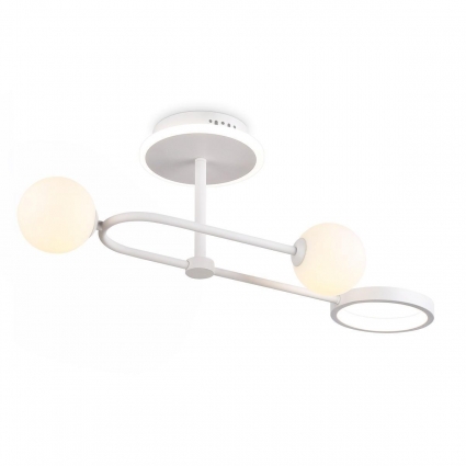 Потолочный светодиодный светильник Ambrella light Comfort LineTech FL66221 в стиле Хай-тек, цвет белый