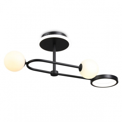Потолочный светодиодный светильник Ambrella light Comfort LineTech FL66223 в стиле Хай-тек, цвет черный