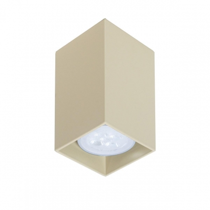 Потолочный светильник TopDecor Tubo6 SQ P1 26 в современном стиле, цвет бежевый