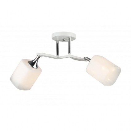 Спот IMEX MD.5707-2-S-WH+CH в стиле модерн, цвет матовый, мощность 120 Вт