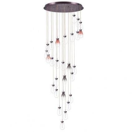 Подвесная светодиодная люстра Lightstar Colore 805289 в стиле арт-деко, цвет прозрачный