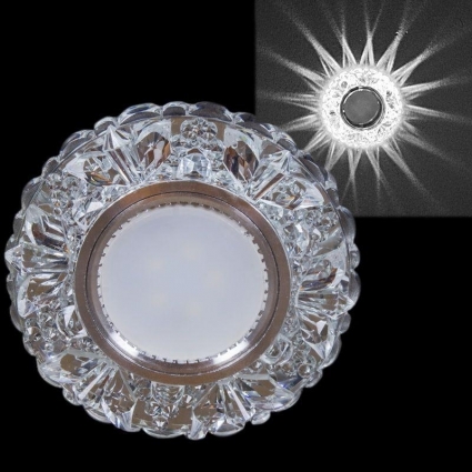 Встраиваемый светильник Reluce 42204-9.0-001PL MR16+LED3W CL цвет алюминий, мощность 38 Вт
