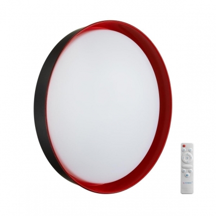 Настенно-потолочный светодиодный светильник Sonex Color Tuna Red 7710/EL в современном стиле, цвет красный