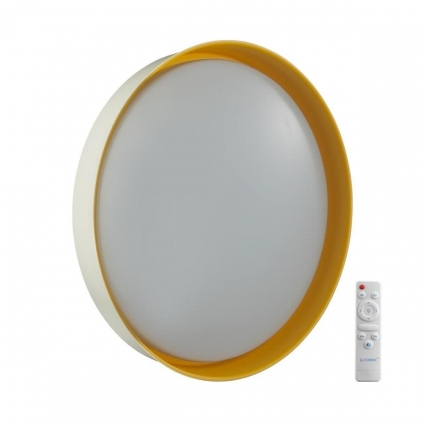 Настенно-потолочный светодиодный светильник Sonex Color Tuna Yellow 7711/EL в современном стиле, цвет желтый