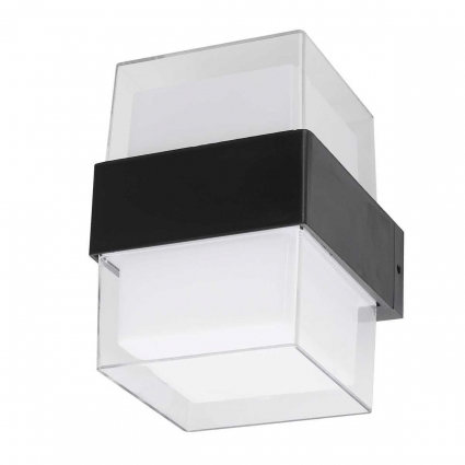 Уличный настенный светодиодный светильник Uniel ULU-P26B-2x5W/4000K IP65 Black UL-00010518 в современном стиле, цвет белый