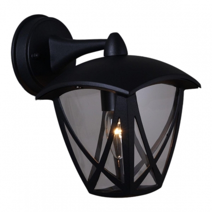Уличный настенный светильник Reluce 08302-9.2-001SJ Top mount BK цвет черный, мощность 40 Вт