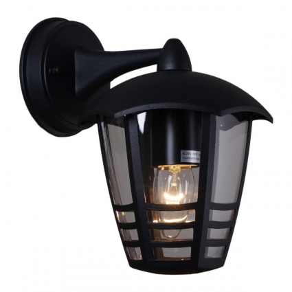 Уличный настенный светильник Reluce 08303-9.2-001SJ Top mount BK цвет черный, мощность 40 Вт