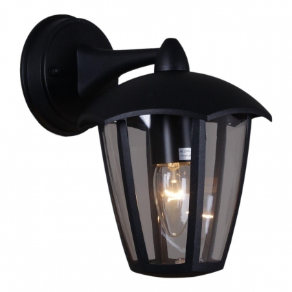 Уличный настенный светильник Reluce 08304-9.2-001SJ Top mount BK цвет черный, мощность 40 Вт