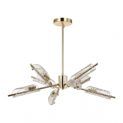 Подвесная люстра Lumion Moderni Georgia 6537/8C в стиле модерн, цвет золотой